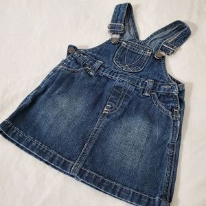 Vintage Jean Skirtall & Bloomer/Denim Jumper for Baby Girl | 6-12 M